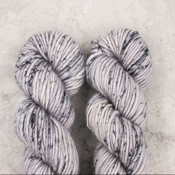 Madelinetosh ASAP Astrid Grey Optic Garn 82m Merino bulky