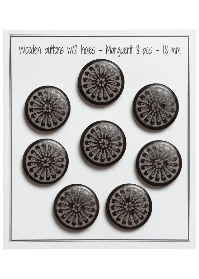 Go Handmade Marguerit Blumenknöpfe 18 mm 8 Stück