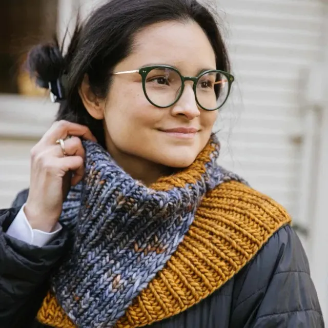 Madelinetosh Double Split Cowl Strickanleitung PDF