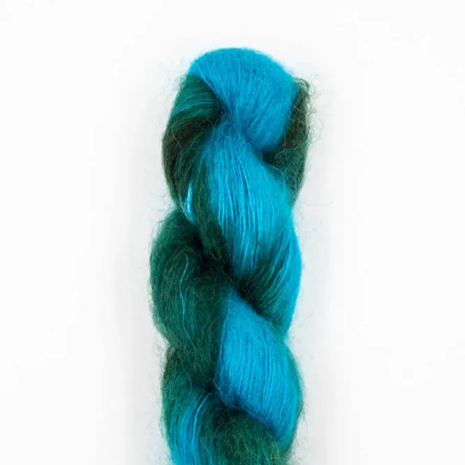 Madelinetosh Tosh Silk Cloud Emerald City Garn Mohair-Seide