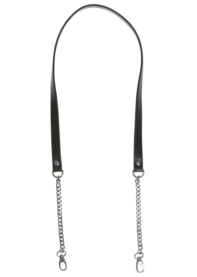 Go Handmade Taschengurt 102 cm mit Kette PU-Leder