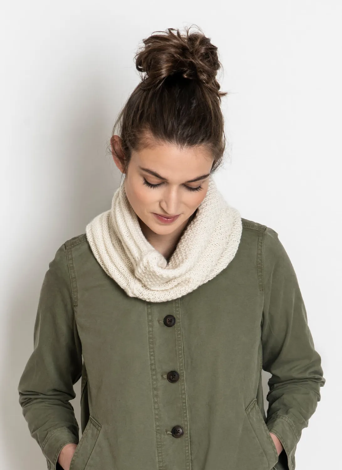 Blue Sky Fibers Classic Series Circle Pines Cowl Strickanleitung Eco-Cashmere