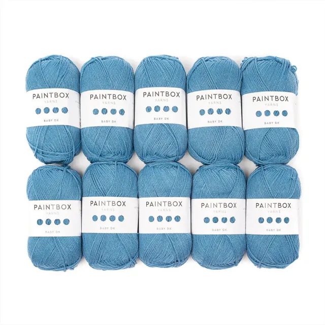 Paintbox Yarns Baby DK Babywolle 10x50g Baby Blue weich