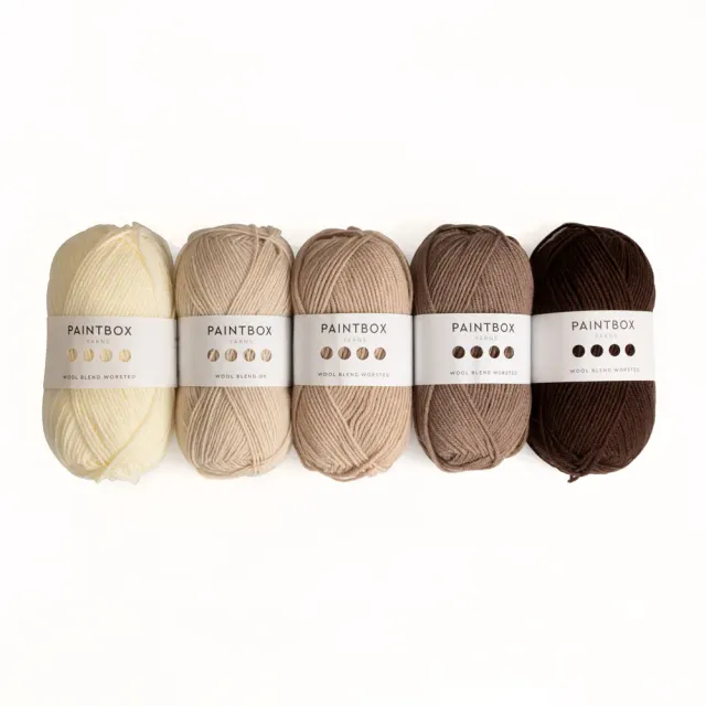 Paintbox Yarns Wool Blend Worsted Wolle 5er Farbpack Aran