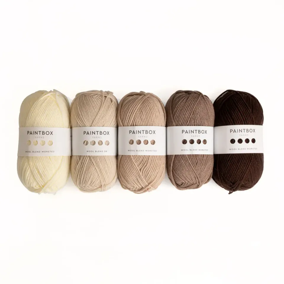 Paintbox Yarns Wool Blend Worsted Wolle 5er Farbpack Aran