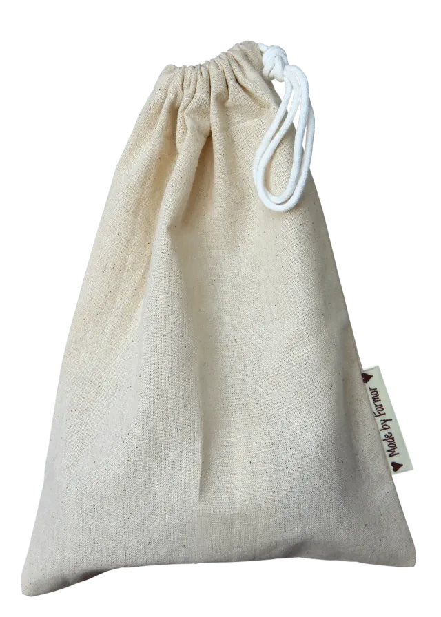 Go Handmade Kordelbeutel Baumwolle 22x29,5 cm Farmor