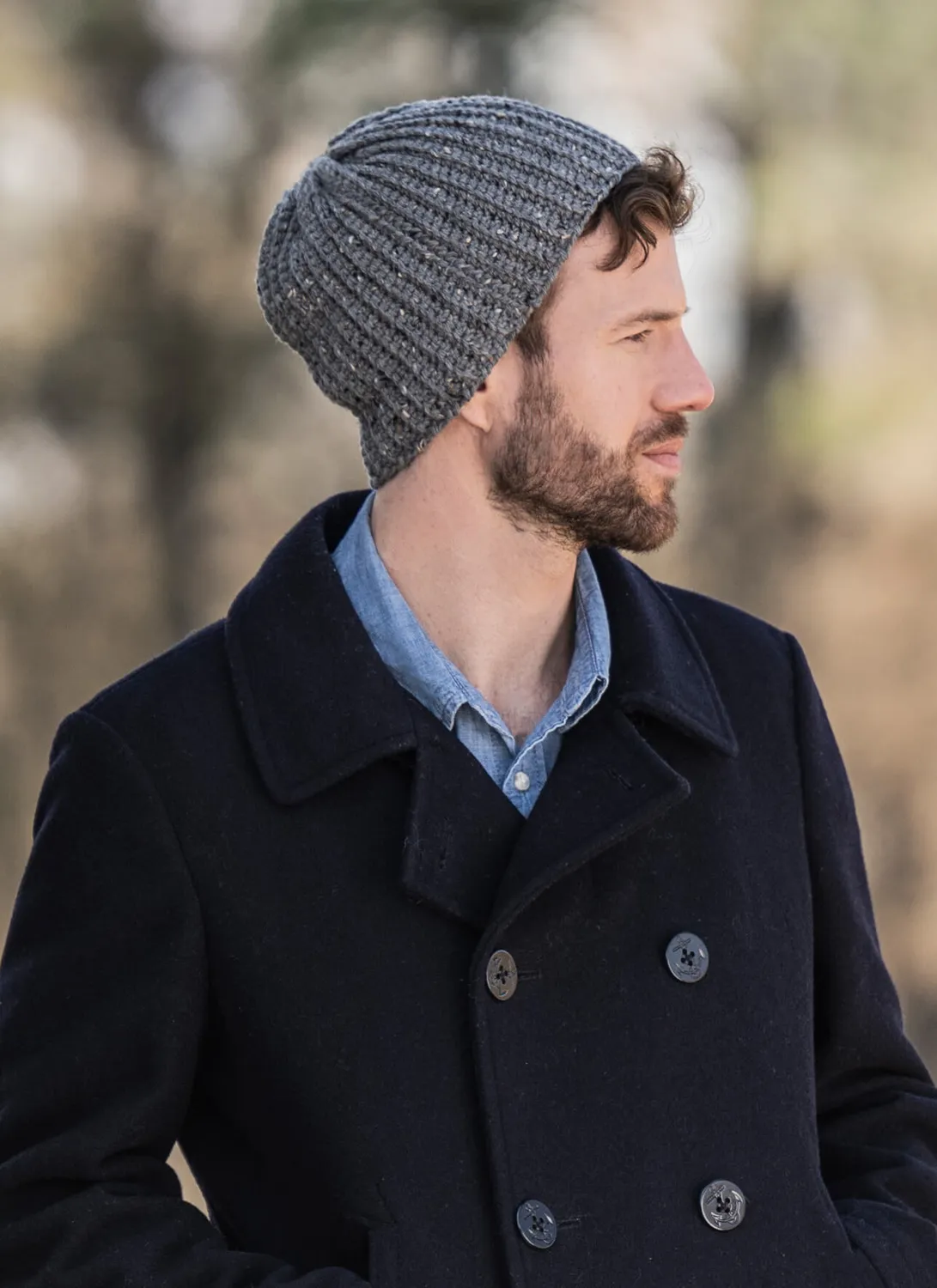 Blue Sky Fibers Chad Hat Häkelanleitung Ripp-Optik Anfänger