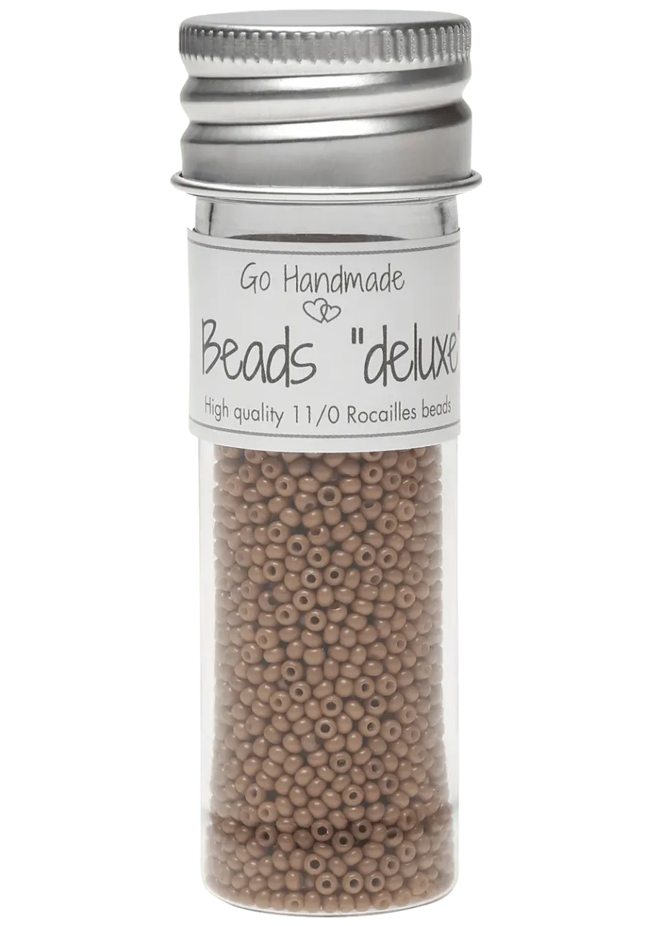 Go Handmade Glasperlen Nougat 30 g Rocailles 2,2 mm