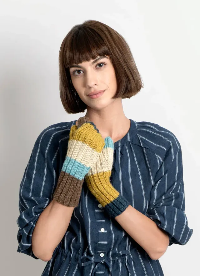 Blue Sky Fibers Virginia Mitts Strickanleitung Stulpen Alpaka