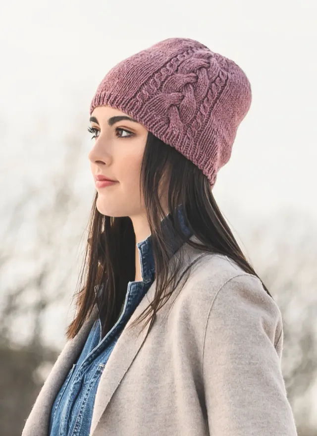 Blue Sky Fibers Classic Claremont Cabled Hat 202001 Strickanleitung Zopf