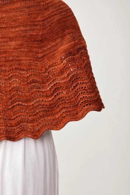 Madelinetosh Dear Denim Shawl Strickanleitung PDF Fingering-Tuch
