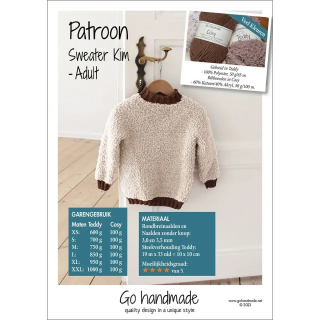 Go Handmade Chic Shopper Häkelanleitung Tasche H21cm