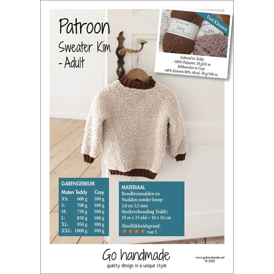 Go Handmade Chic Shopper Häkelanleitung Tasche H21cm