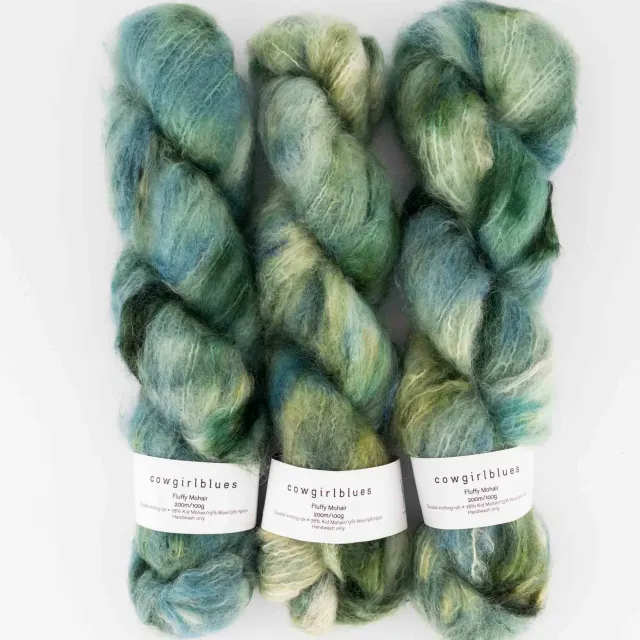 Cowgirlblues Fluffy Celine Dion Mohairwolle handgefärbt