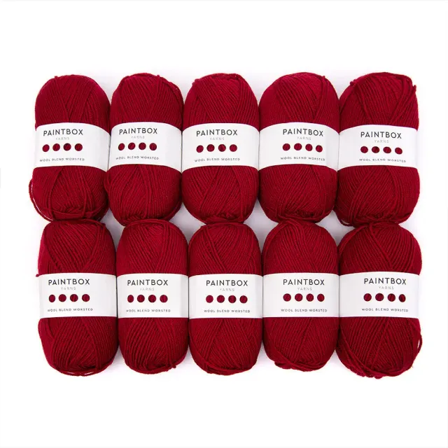 Paintbox Yarns Wool Blend Worsted 10er Pack Wolle Wollmix
