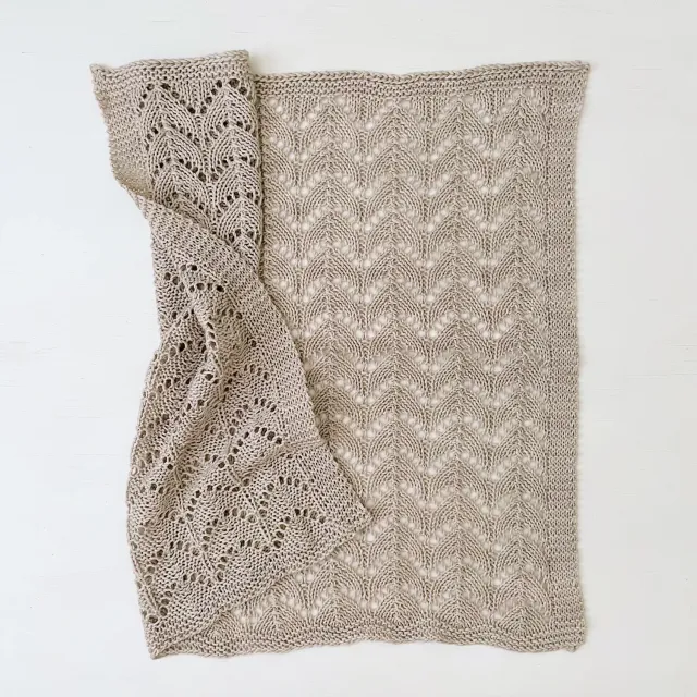 Madelinetosh Heirloom Blanket Anleitung PDF Babydecke