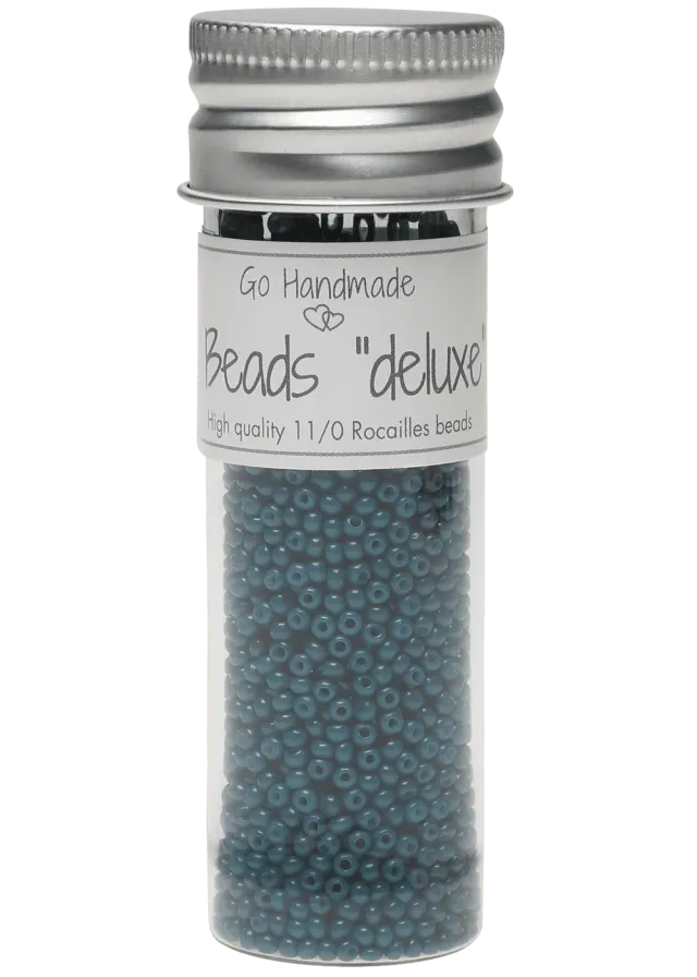 Go Handmade Glass Beads Glasperlen Petrol 30 g