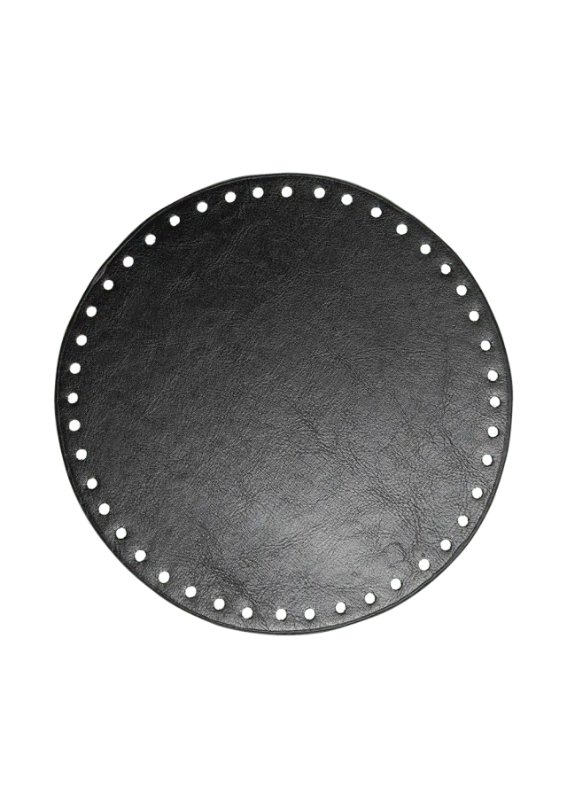 Go Handmade Base D20 cm Taschenboden braun rund PU-Leder