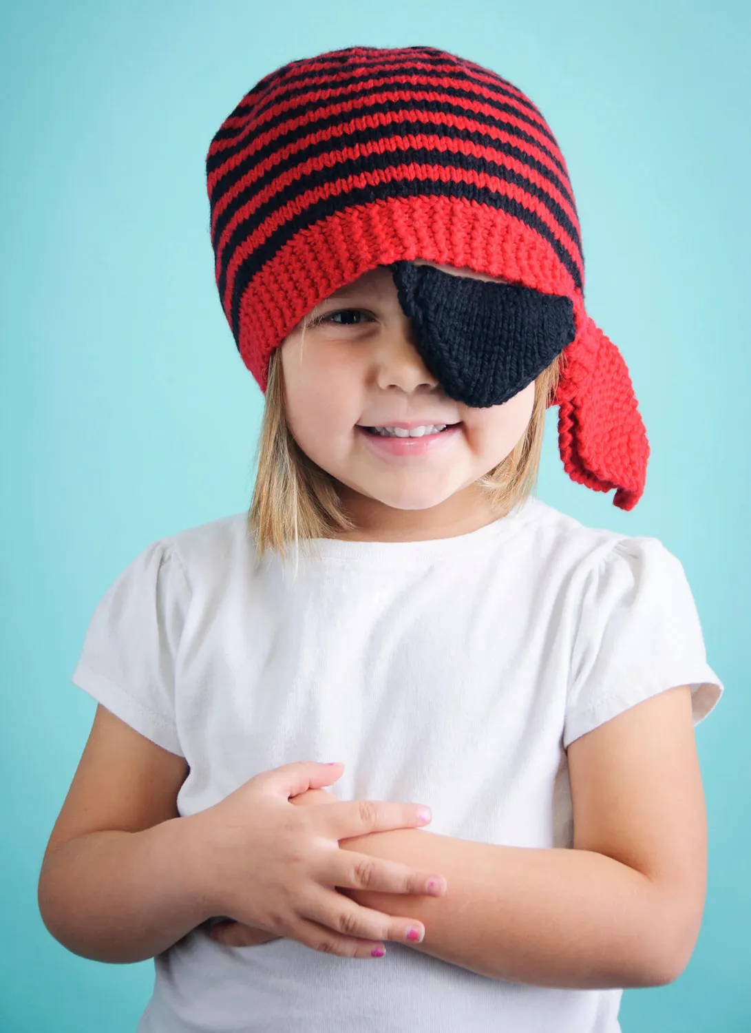 Blue Sky Fibers Ahoy Hat Strickanleitung Piratenmütze Kinder