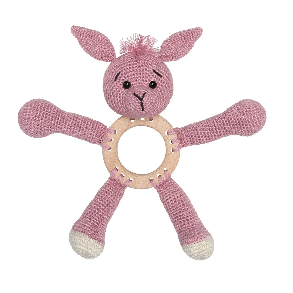 Go Handmade Kanin auf Ring Häkelanleitung 18 cm