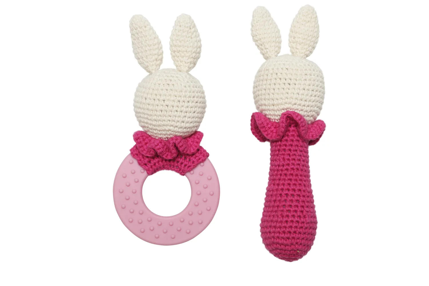 Go Handmade Sensory Bunny Häkelset Baumwolle rosa