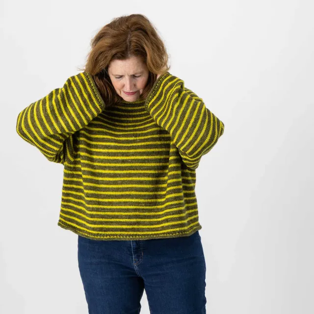 Cowgirlblues Frankie Sweater Strickkit Wolle nach Größe
