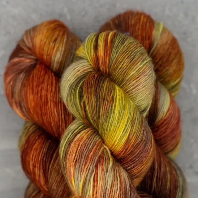 Madelinetosh Pashmina Auburn Afternoon Sportgarn Seide