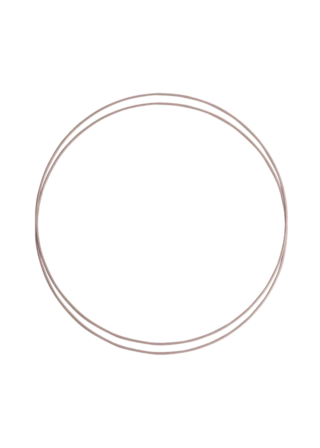 Go Handmade Metallringe 25 cm 2 Stück Set silberfarben