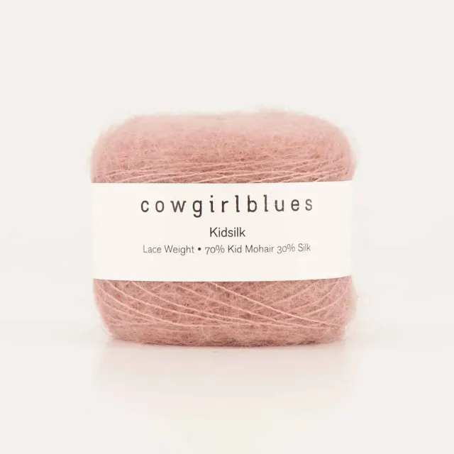 Cowgirlblues Kidsilk Faded Rose Mohairgarn handgefärbt