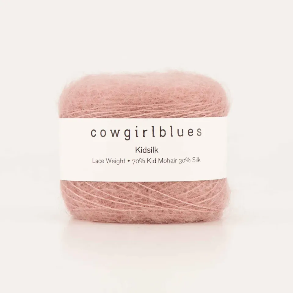 Cowgirlblues Kidsilk Faded Rose Mohairgarn handgefärbt