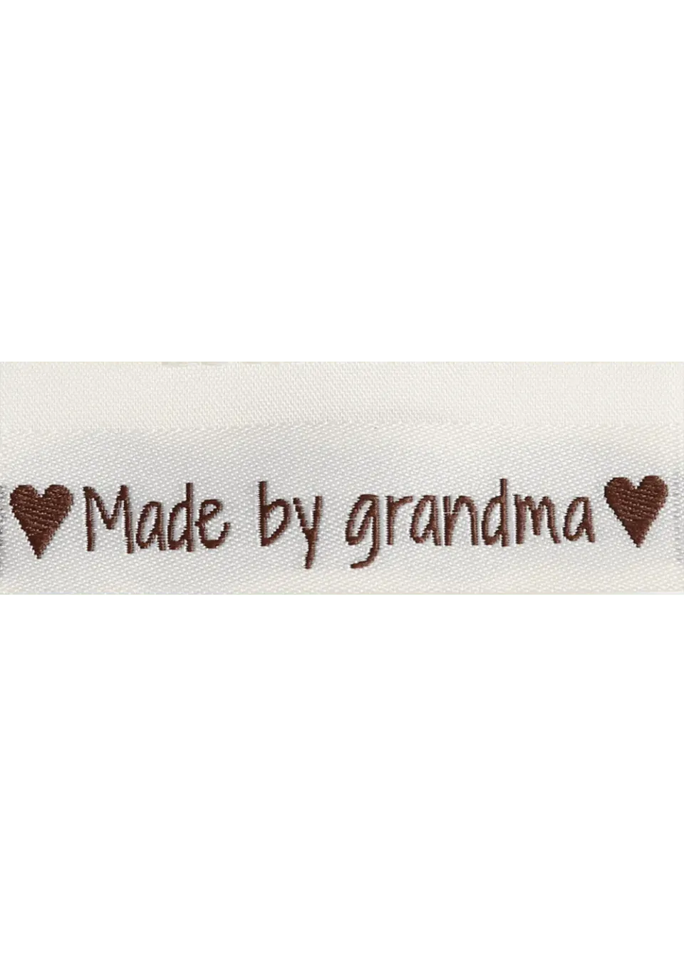 Go Handmade Labels Made by Grandma 50x11,5 mm 10 Stk