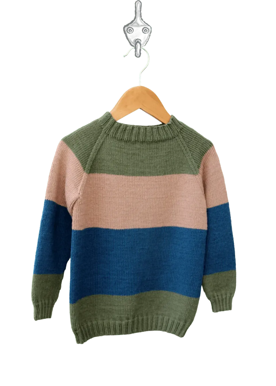 Go Handmade Stripe Raglan Sweater Strickanleitung Jungen