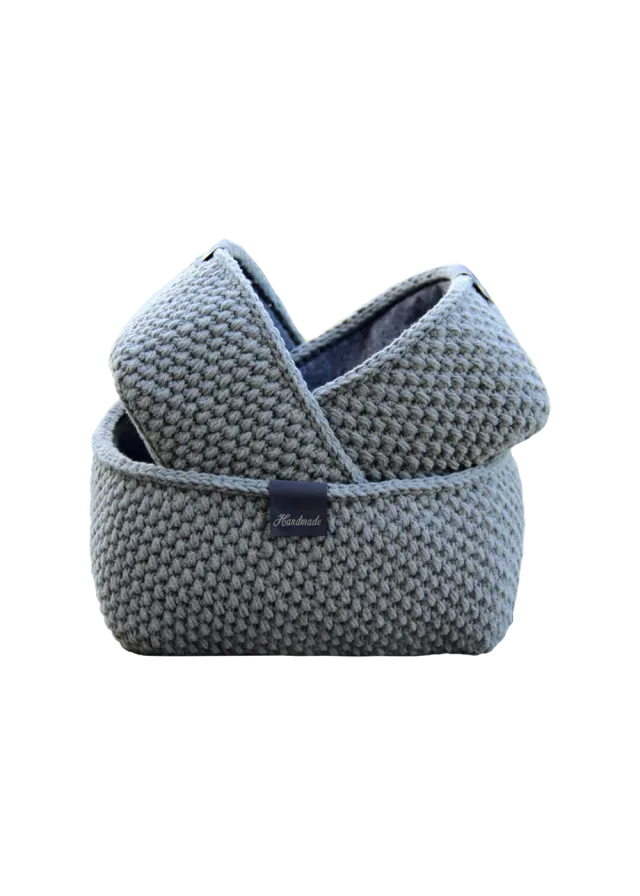 Go Handmade Moss Stitch Korg Häkelanleitung eckig