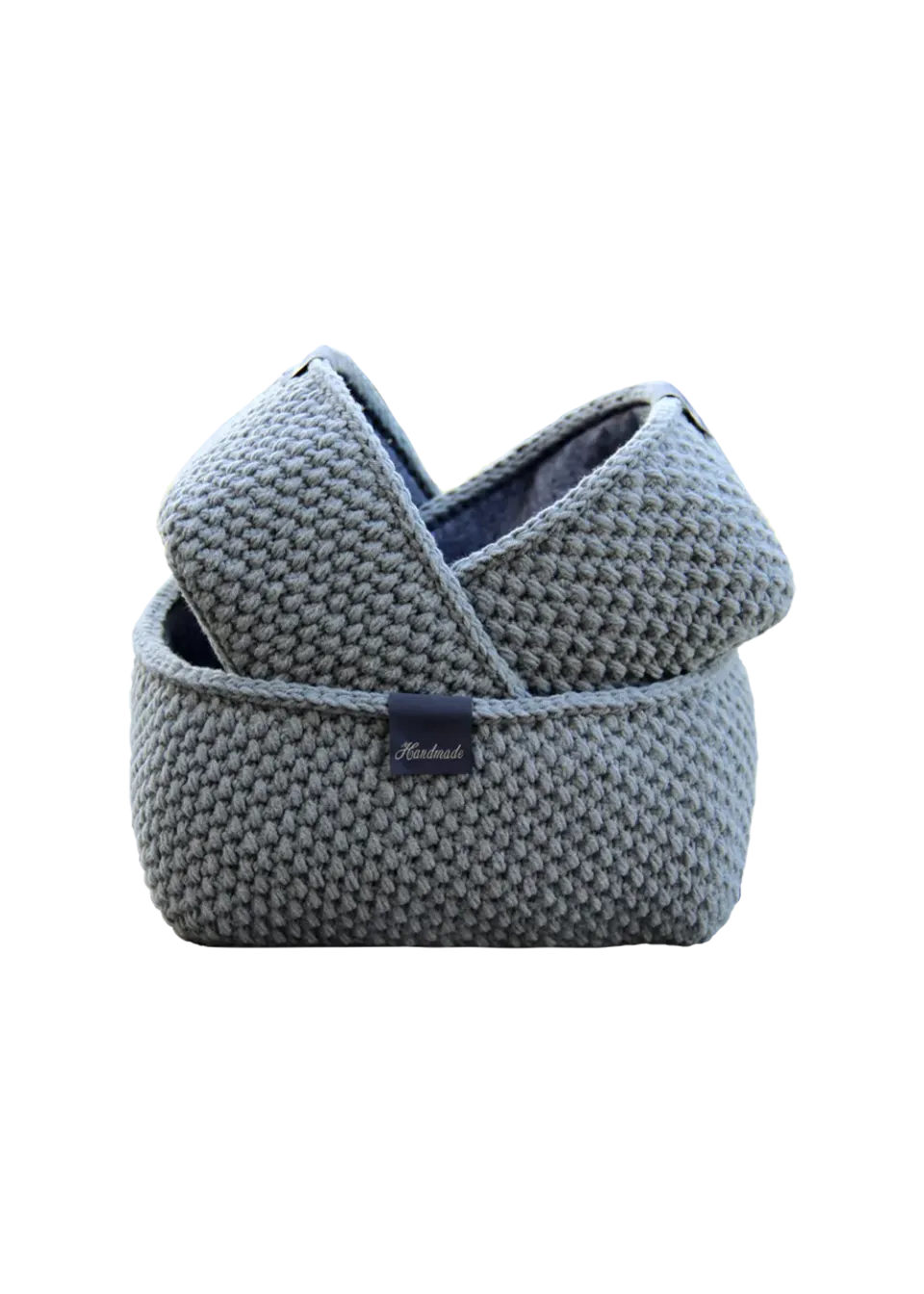 Go Handmade Moss Stitch Häkelkorb Anleitung eckig