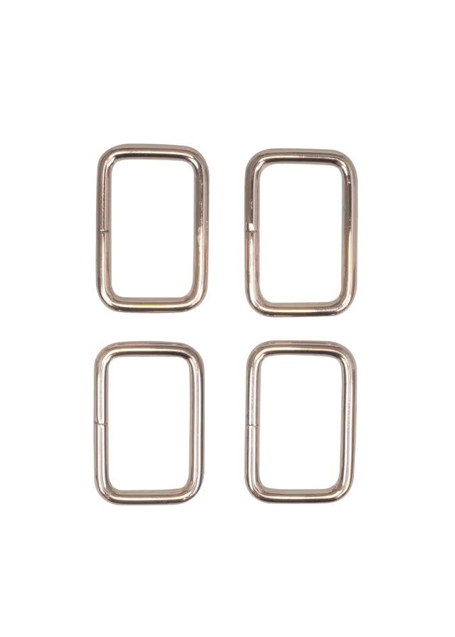 Go Handmade Square Ring Metallringe 31x21mm 4 Stk