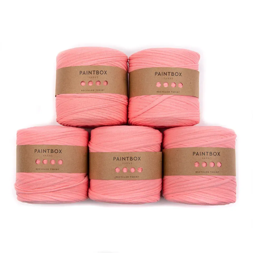 Paintbox Yarns Recycled T-Shirt Textilgarn 5x800g grau