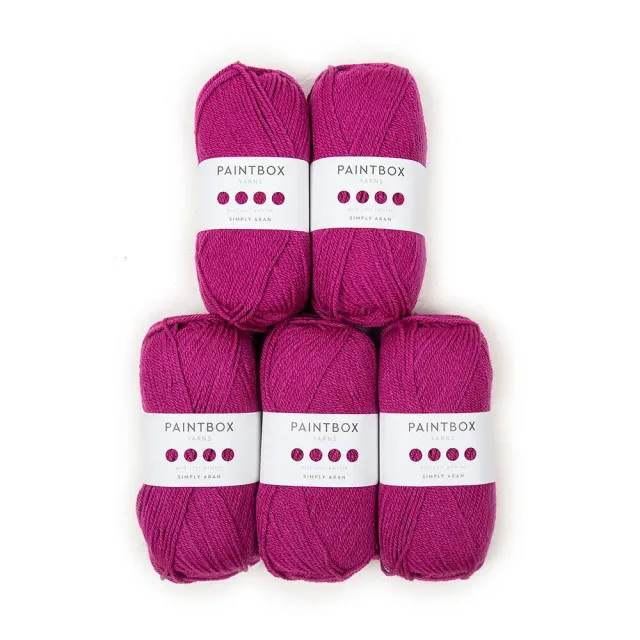 Paintbox Yarns Simply Aran Wolle 5er Pack Acryl