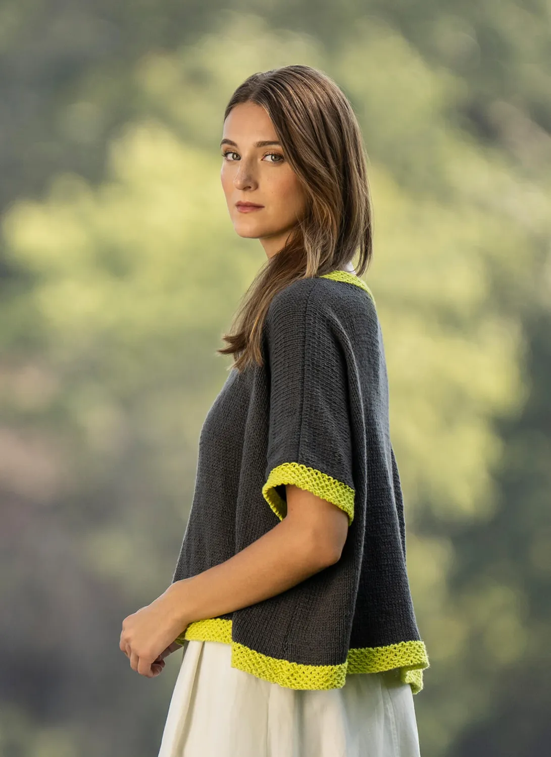Blue Sky Fibers Classic Series France Avenue Tee Strickanleitung Baumwolle