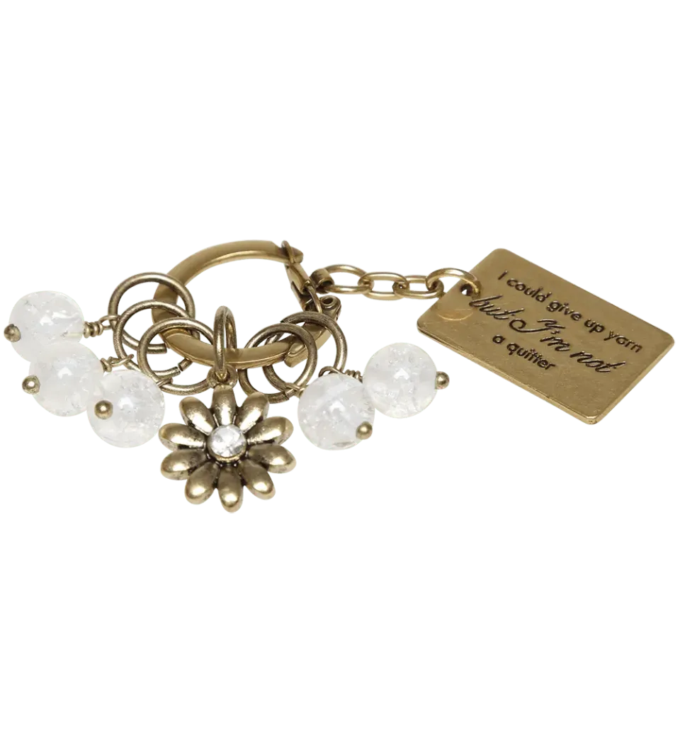 Go Handmade Maschenmarkierer Ring Blume 6 Stk