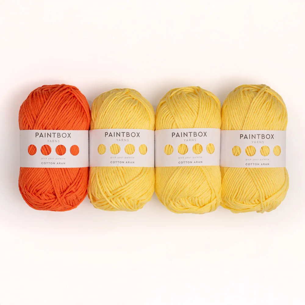 Paintbox Yarns Cotton Aran Daisy Häkelset 4-knäuel Küken