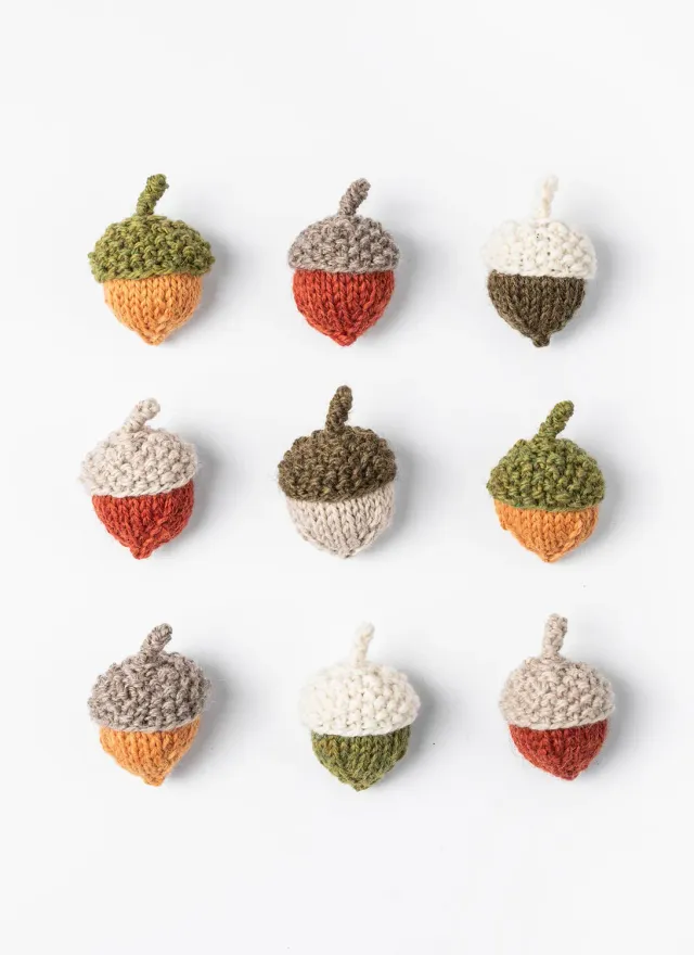 Blue Sky Fibers Fall Festival Acorns Strickanleitung gratis