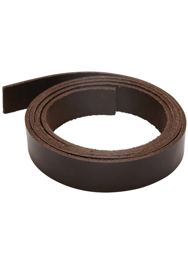 Go Handmade Leather Strap Lederriemen Dunkelbraun 1m 18mm