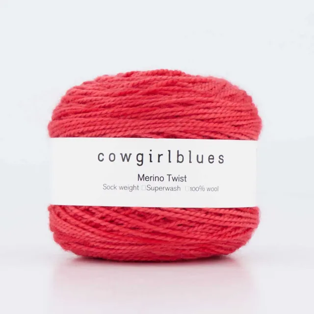 Cowgirlblues Merino Twist Lipstick Wolle 50g handgefärbt