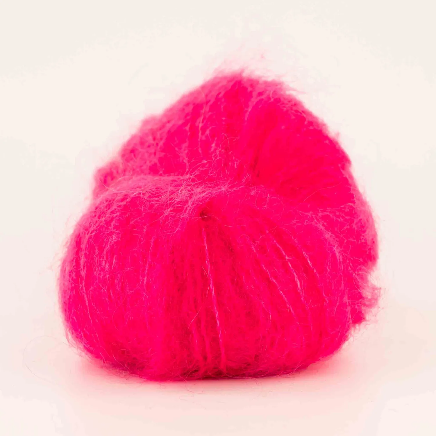 Cowgirlblues Fluffy Hot Pink Mohairwolle pink handgefärbt