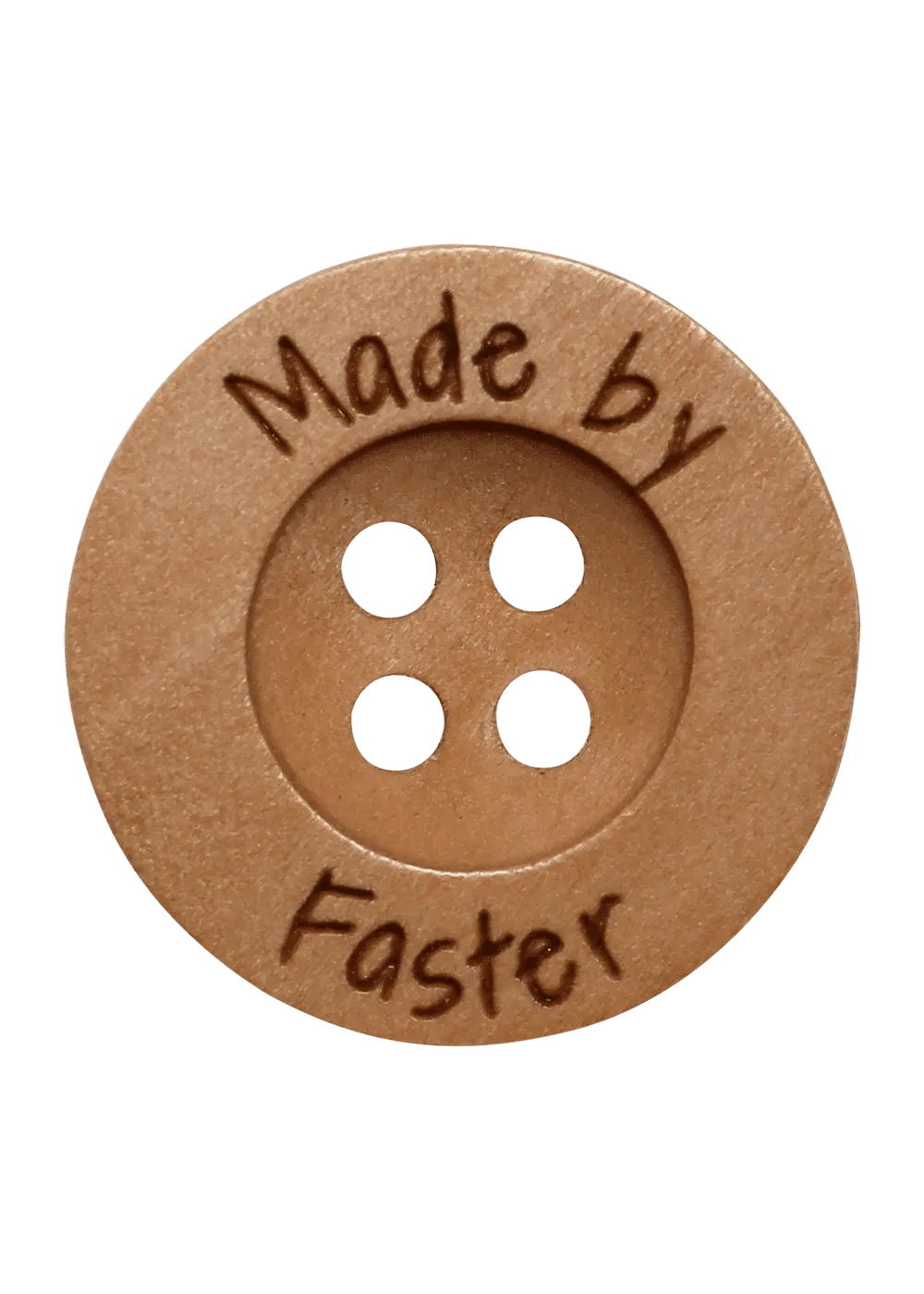 Go Handmade Made by Faster Knopf 18mm 8 Stk Label